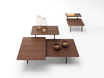 ENSEMBLE - Multi-layer wood garden side table by Paola Lenti - view 2